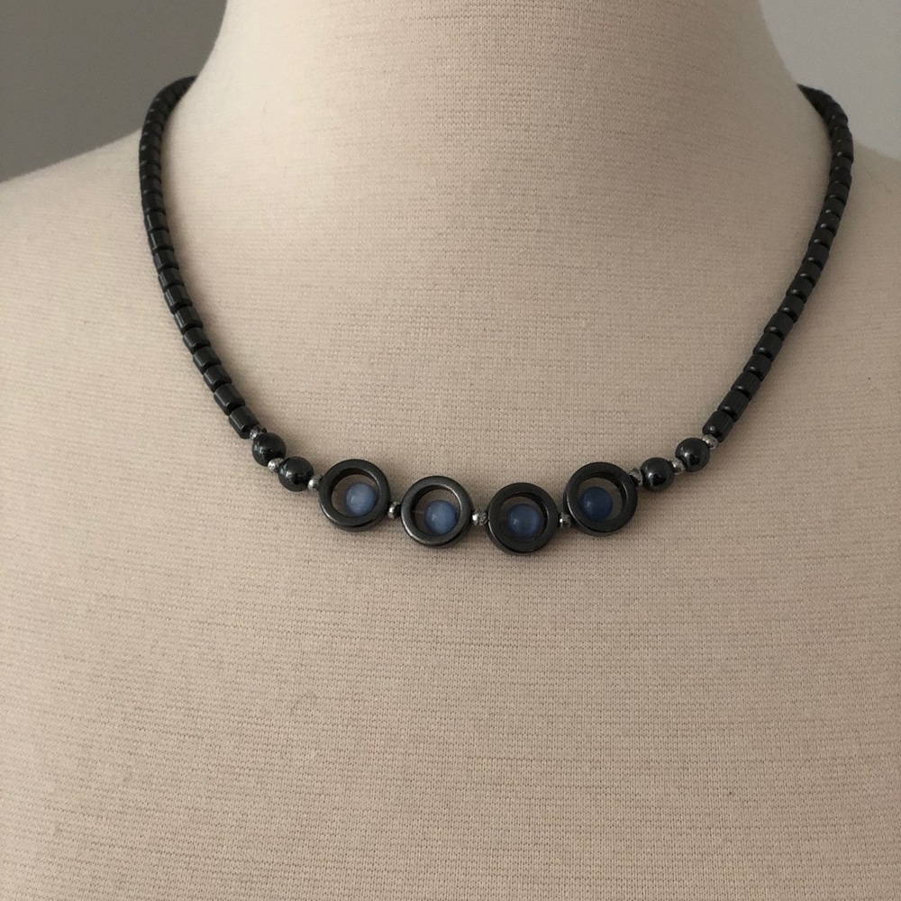 Black Metallic Necklace